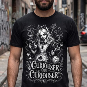 "Curiouser and Curiouser" Evil Alice Graphic Tee